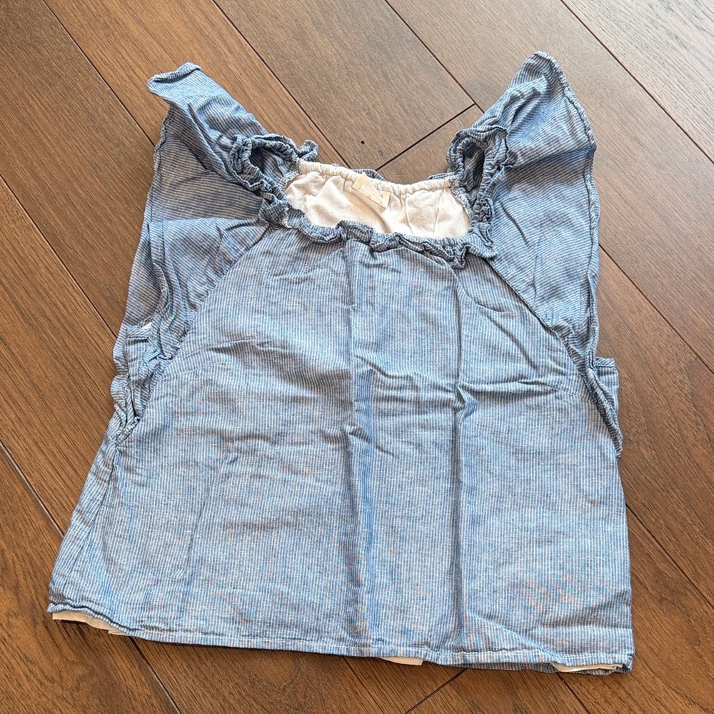 Crewcuts Blue and White Striped Sleeveless Top Size Large (10/12) C13-005